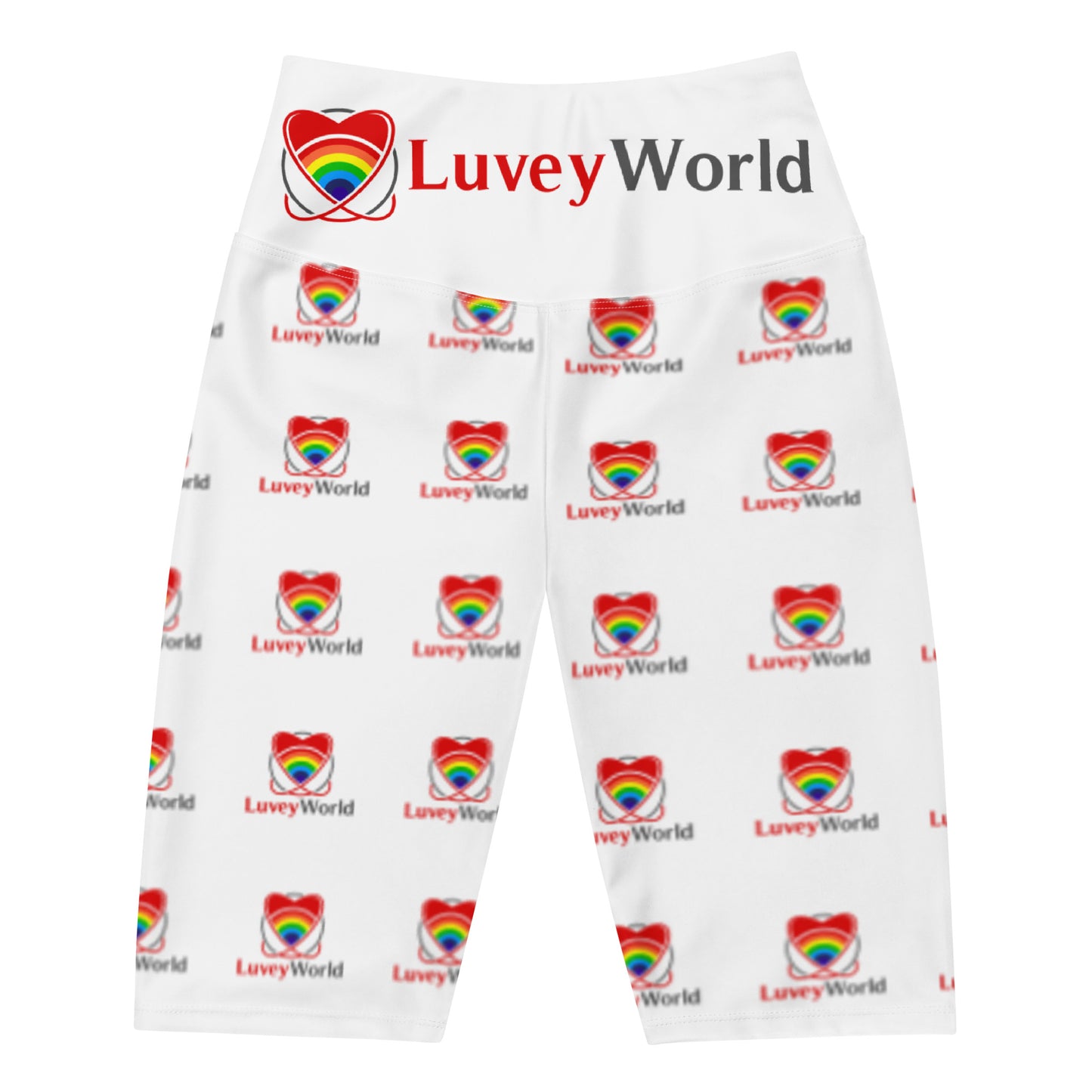 LuveyWorld multi-logo Biker Shorts