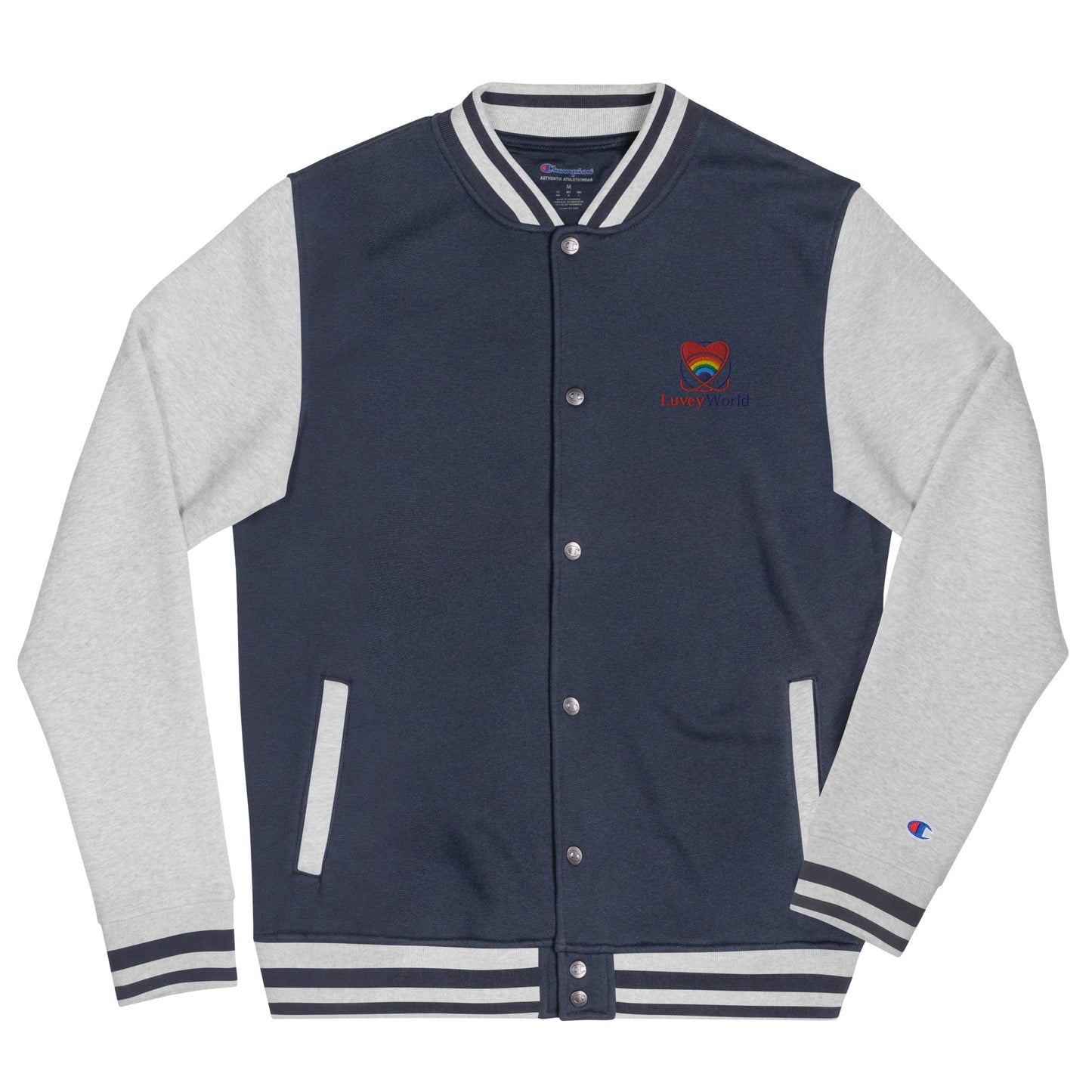 LuveyWorld Embroidered Champion Bomber Jacket