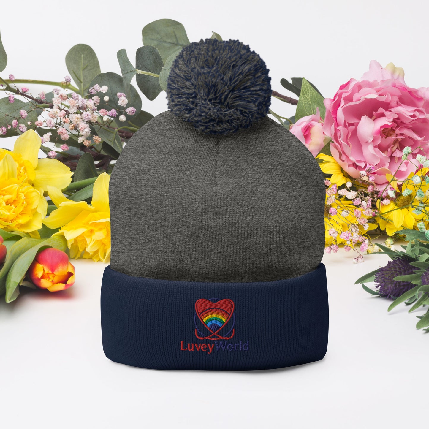 LuveyWorld Pom-Pom Beanie