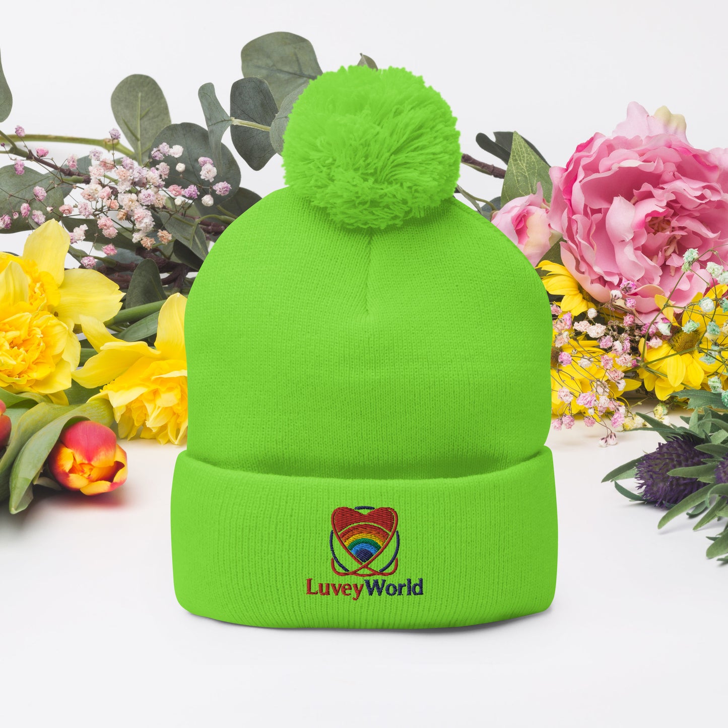 LuveyWorld Pom-Pom Beanie